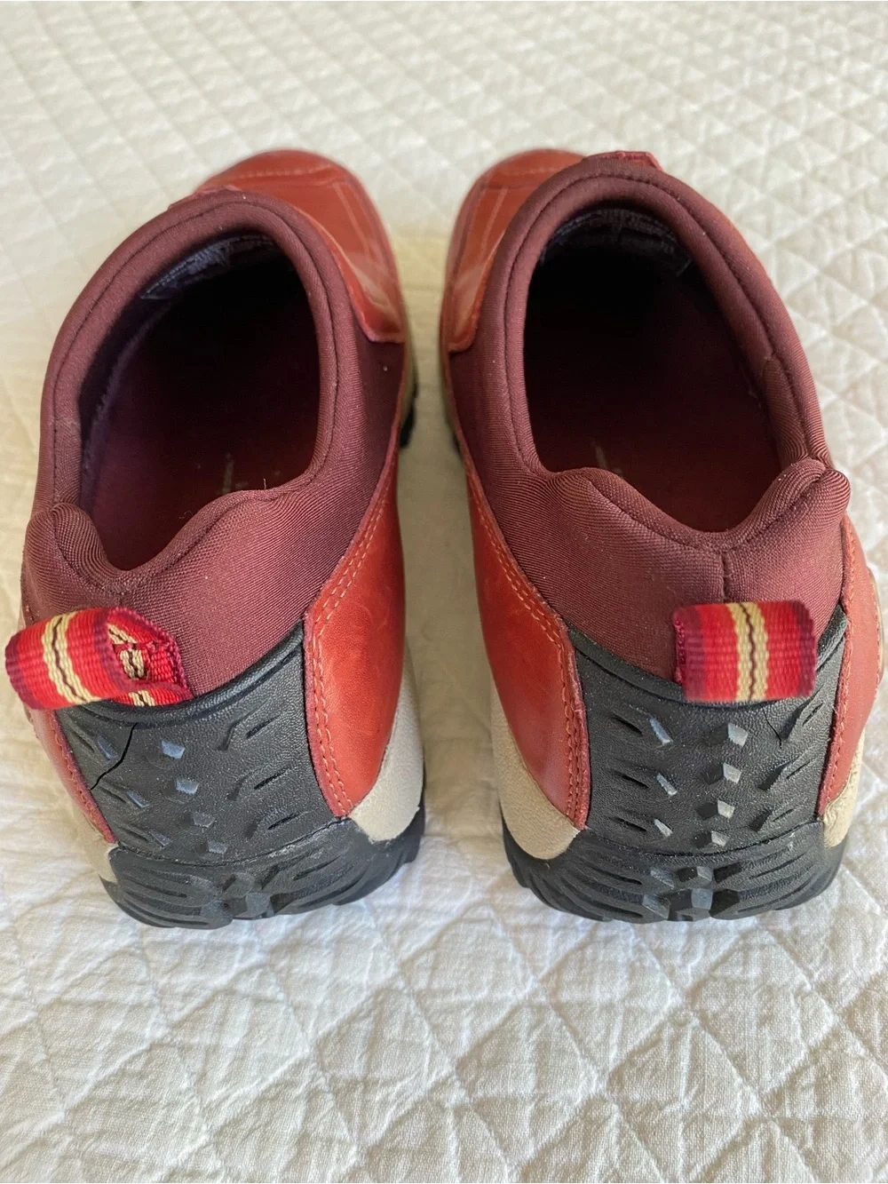 Merrell Polar Moc Waterproof Slip-On Hiking Shoes Leather Red Bean Insulated 7